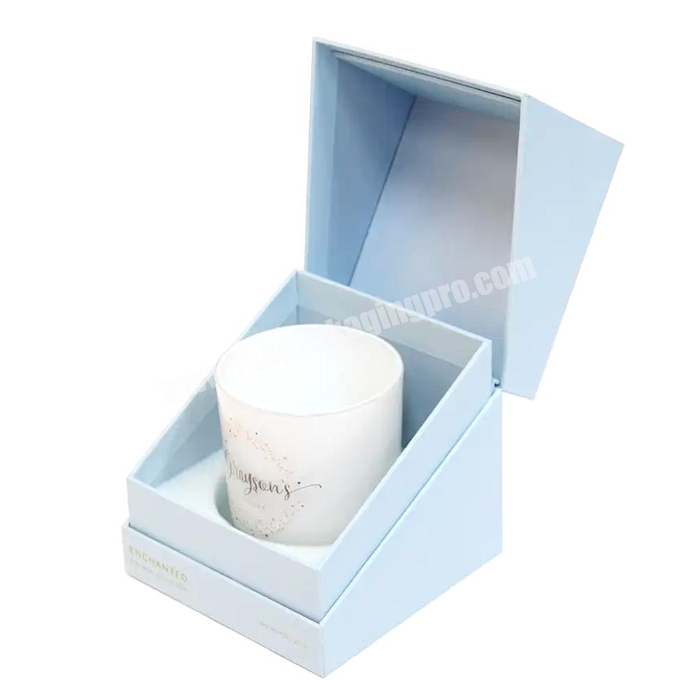 Luxury cardboard biodegradable festival gift set candle box custom packaging candle boxes with inserts magnetic candle boxes