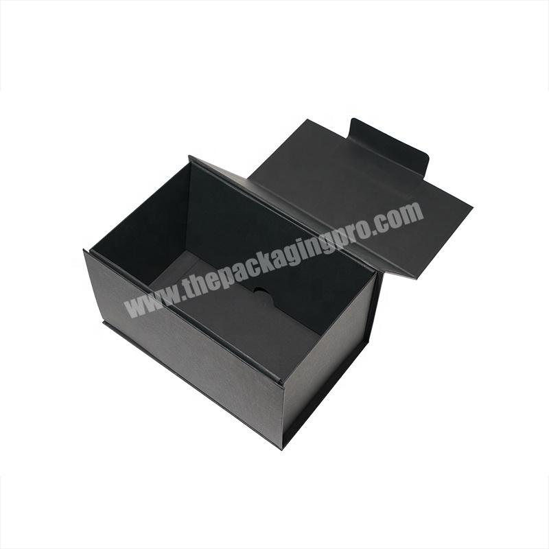 Luxury custom logo cardboard shoe box matte black lamination shipping black shoes boxes wholesale