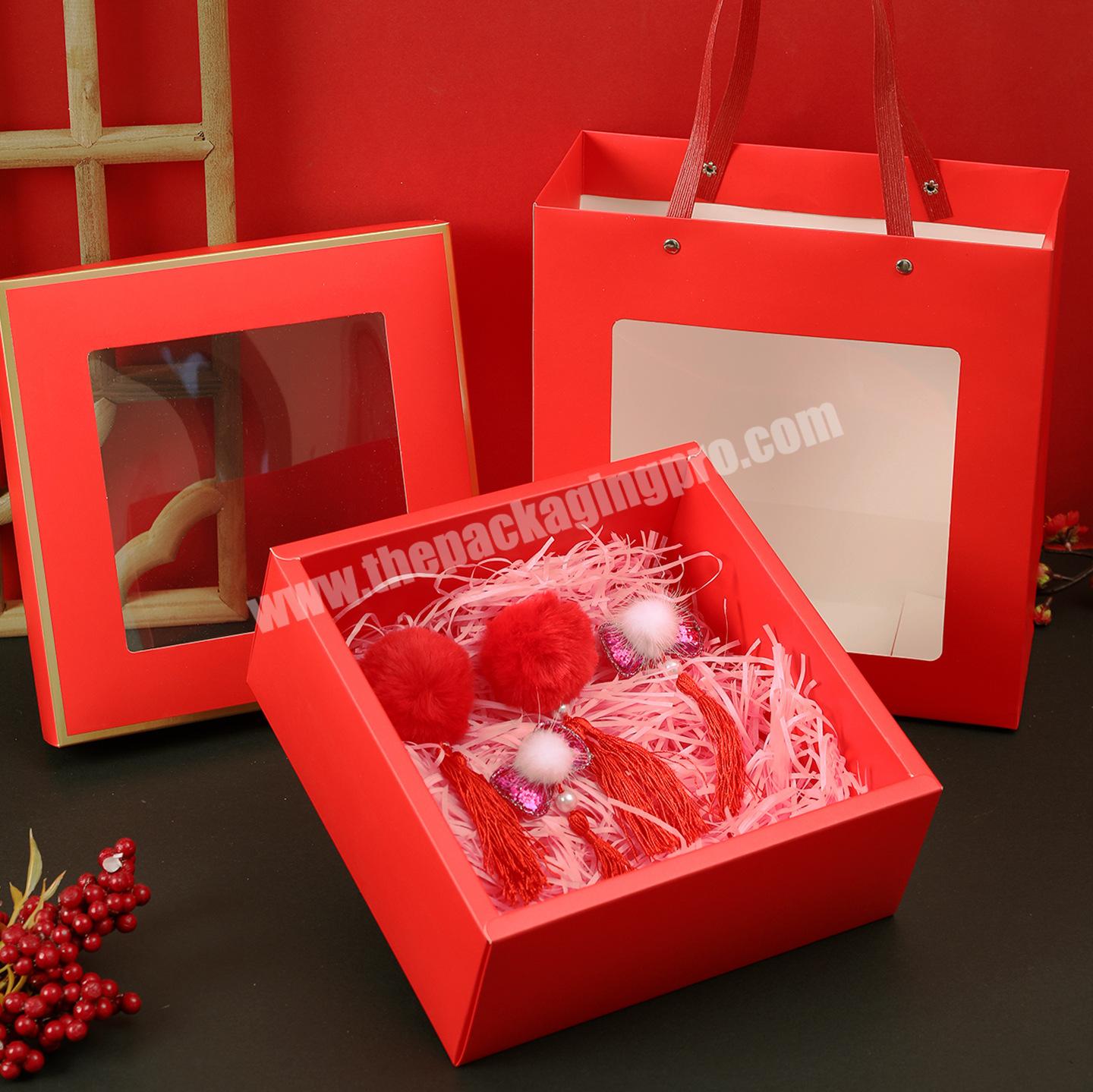 Luxury custom logo new fashion Cardboard hair ribbon print paper gift boxes Jewelry packaging Box