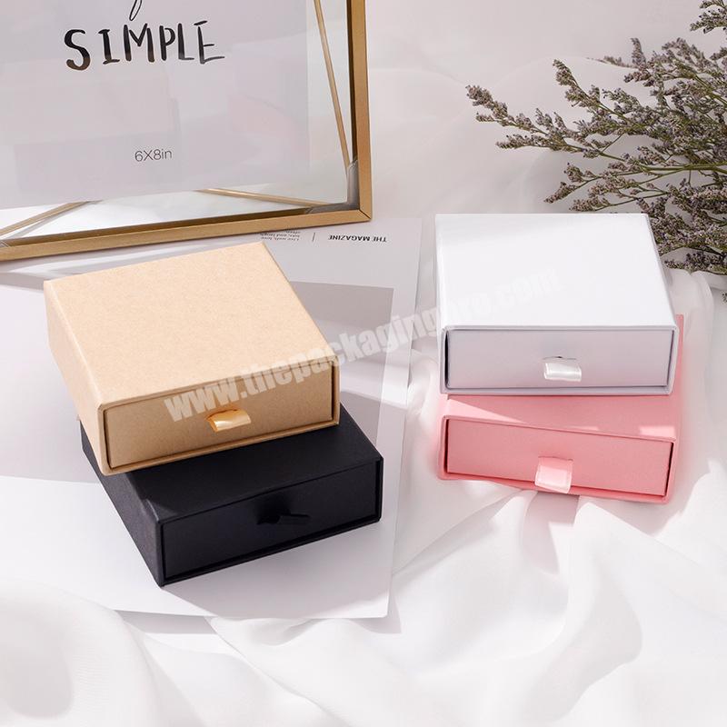 Luxury custom printed packaging paper box drawer gift box with handle