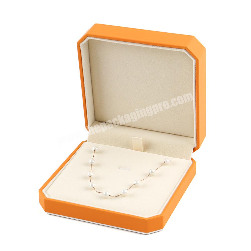 Luxury jewelry engagement box leather wedding ring gift set necklace box packaging jewelry custom logo magnetic ring jewelry box