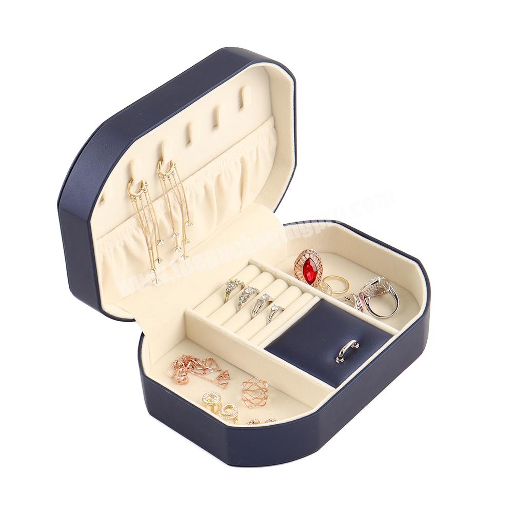 Luxury necklace ring jewelry box travel storage packaging ring jewelry set gift packaging box with custom logo small jewelry box
