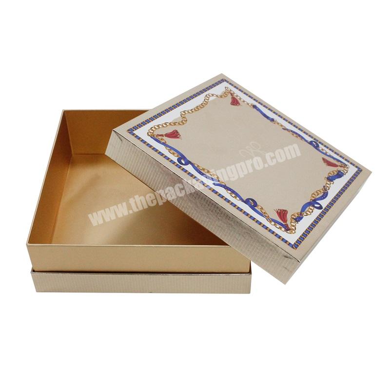 Luxury rigid shoulder cardboard boxes packaging removable lid and base with neck paper gift box