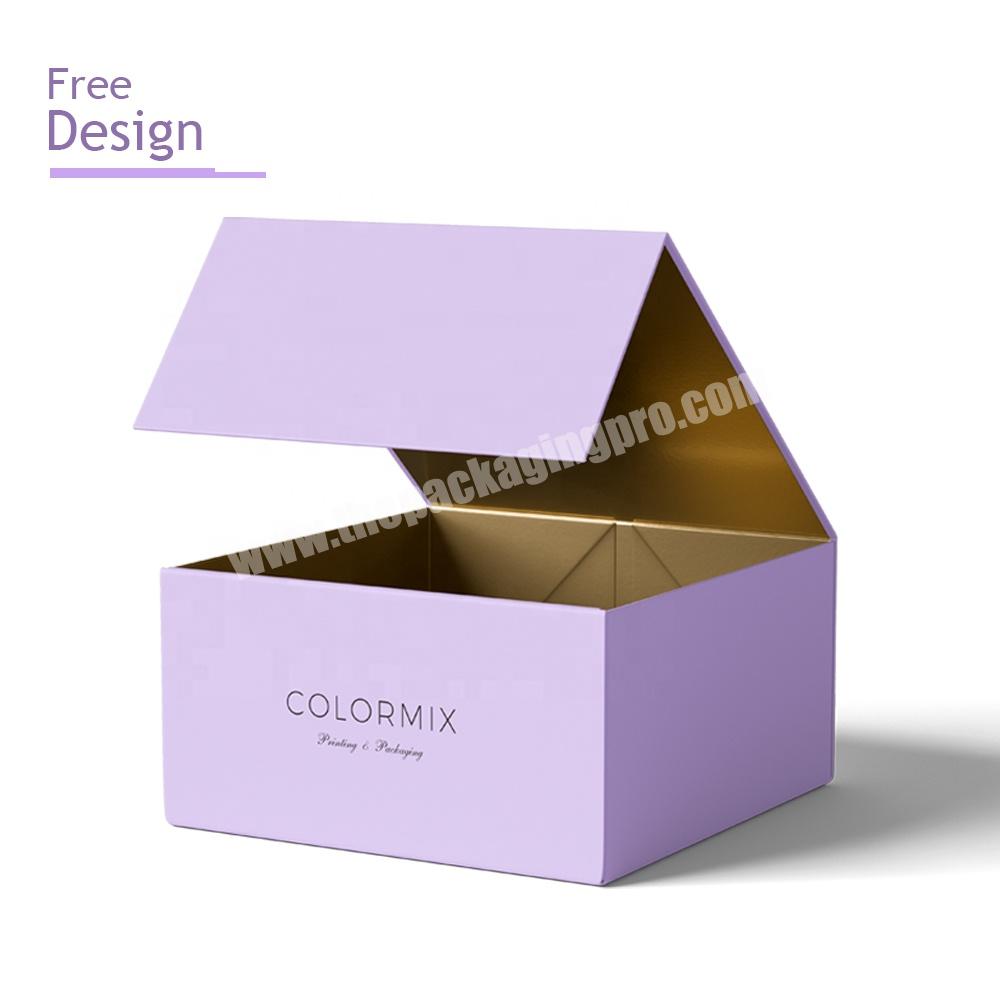 Magnetic Closure Luxury Folding Branded Garment Apparel Clothing Packaging Gift Box Cajas De Papel Paper Boxes For Packiging