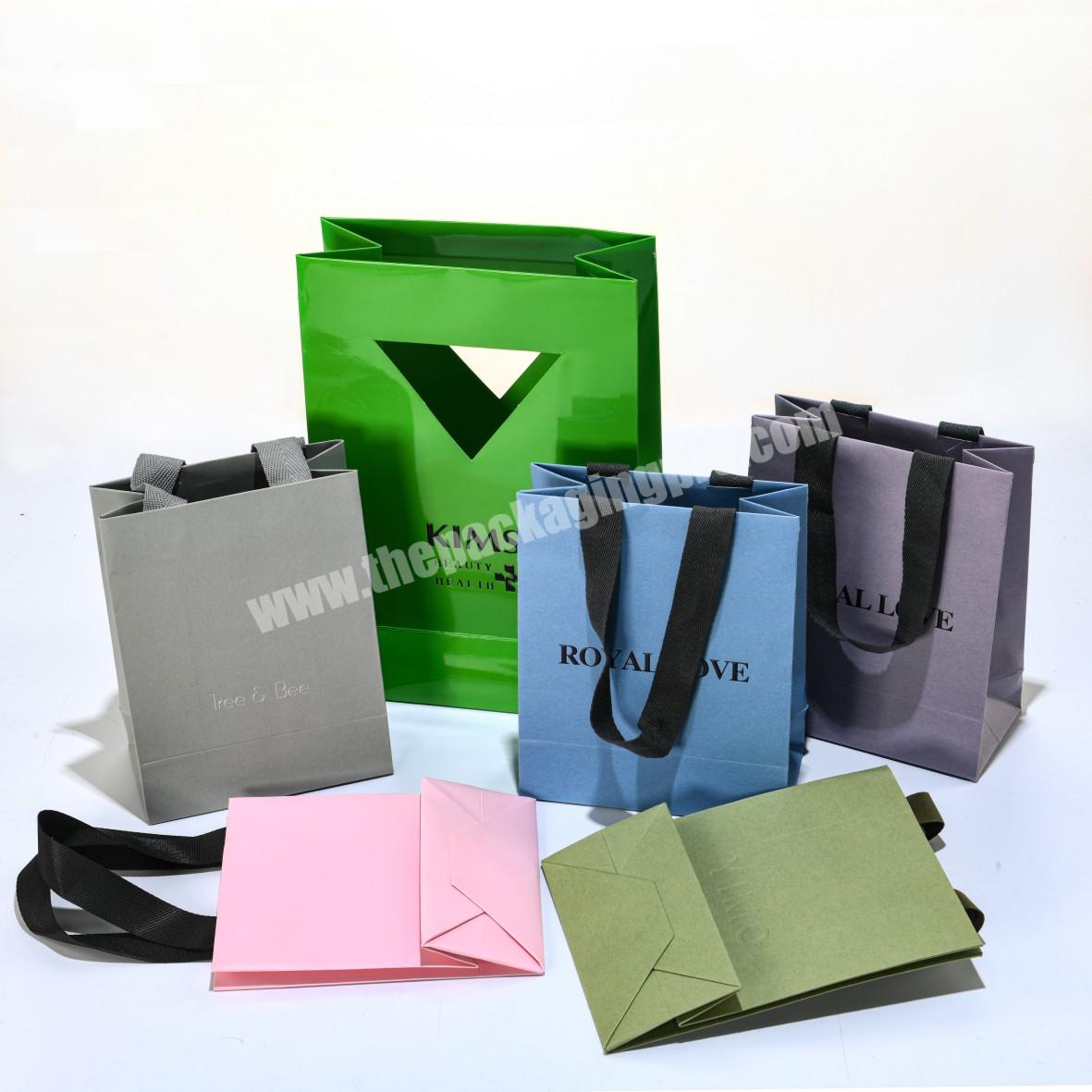 Manufacturer Custom Luxury Beauty Shopping Gift Bag Packaging Paper Thank You Gift Paper Bags with Design Logo