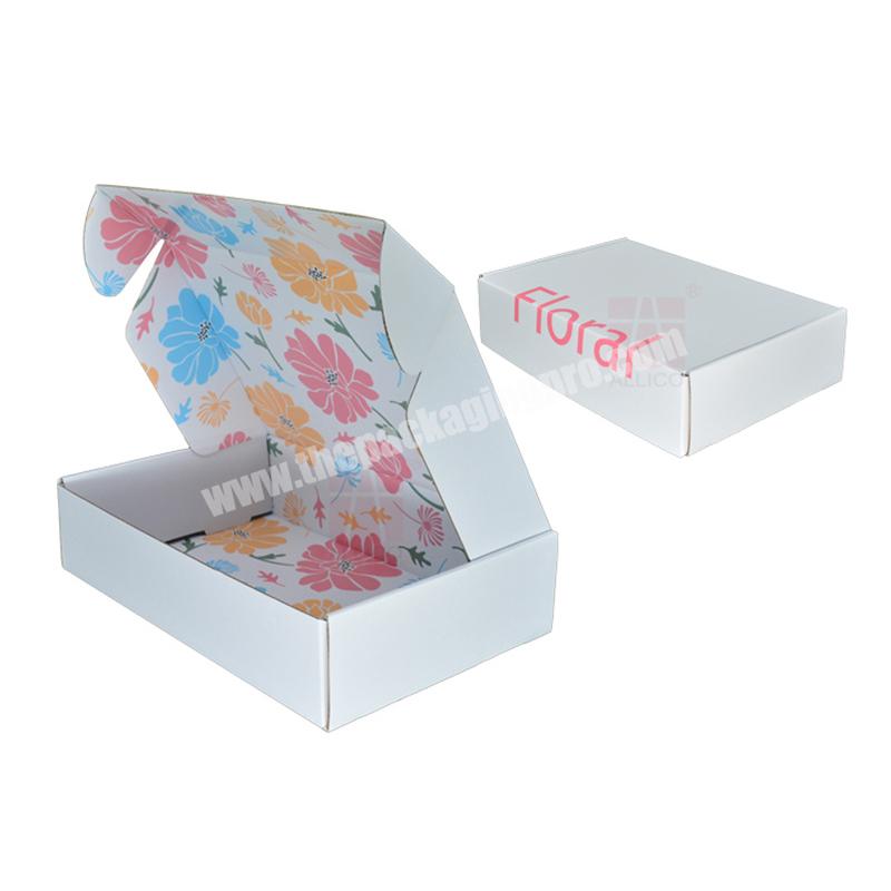 Manufacturer Custom Printed paper shoe box press on mail packaging paper box