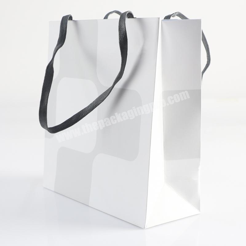 Manufacturer wholesale white thank you clothing eid mubarak gift jewelry paper cute bag big size gift bags happy birthday
