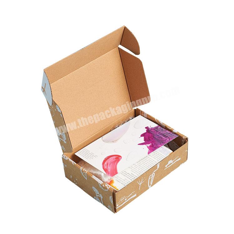 Matt lamination corrugated cardboard foldable gift clothing packaging box for underwear