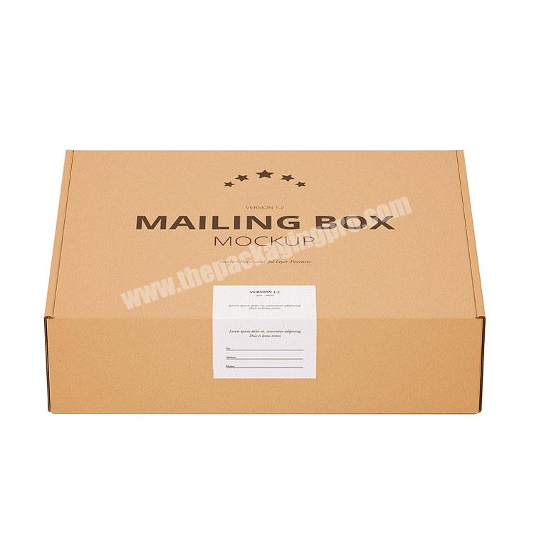 Matt lamination corrugated cardboard foldable gift clothing packaging box for underwear