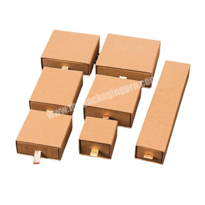 New Arrival Luxury Brown Color Custom Drawer Cardboard Paper Box With Gift Packaging