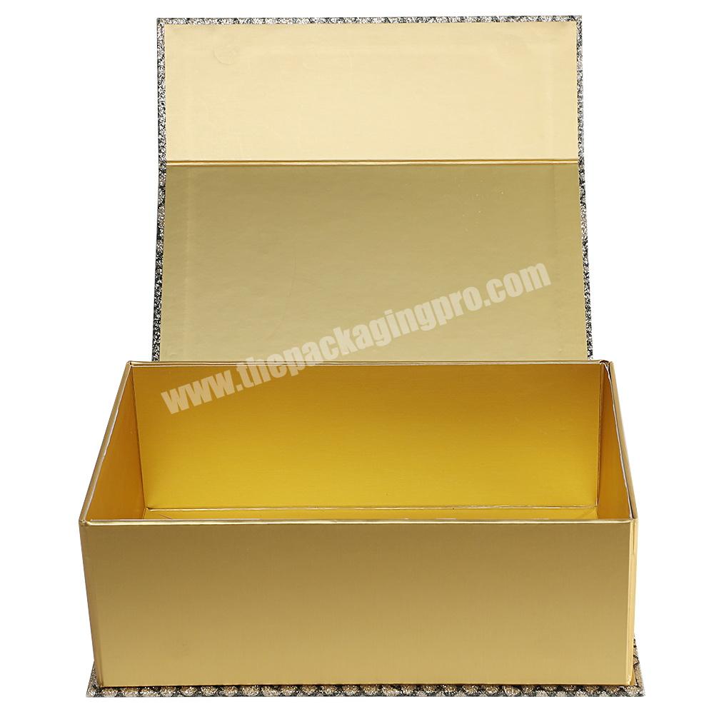 Novel Design Custom Luxury Large High Quality Holographic Magnetic Folding Gift Box Cardboard Packaging Printing Logo