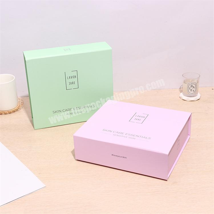 OEM 2mm Thickness Rigid Cosmetic Make Up Bottle Packaging Box Skin Care Products Magnetic Closure Box