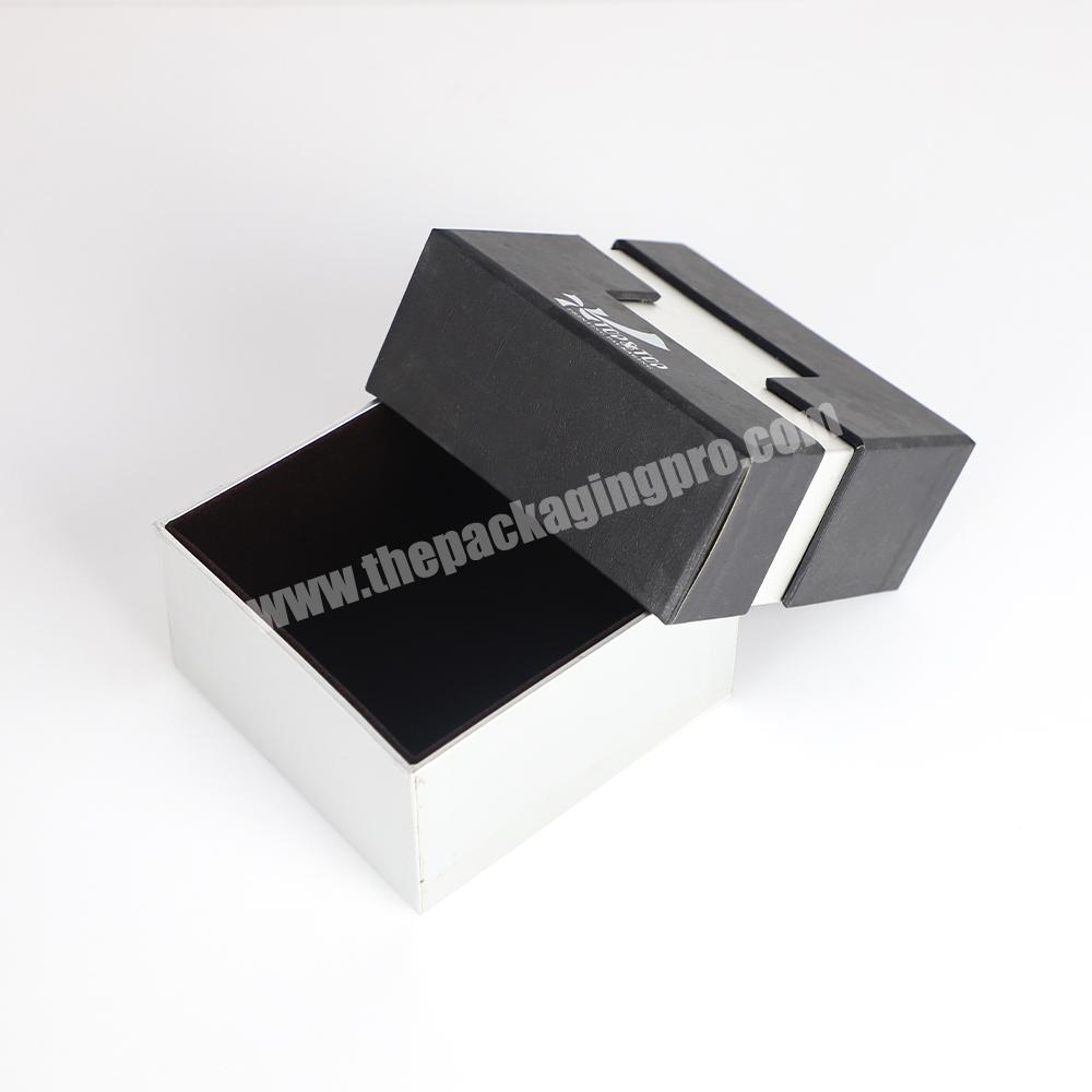 OEM Privte Label Luxury Rigid Paper Perfume Packaging 2 piece Lid And Base Gift Boxes With Neck
