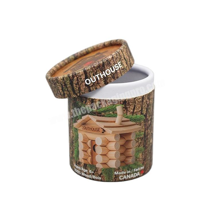 OEM Recycled Paper Gift Packaging Cardboard Cylinder Round Tube Candle Box with Your Own Logo