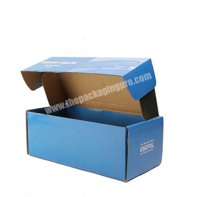 Package Mini Design Logo Blue Hard Paper High Quality Cardboard mailer Box
