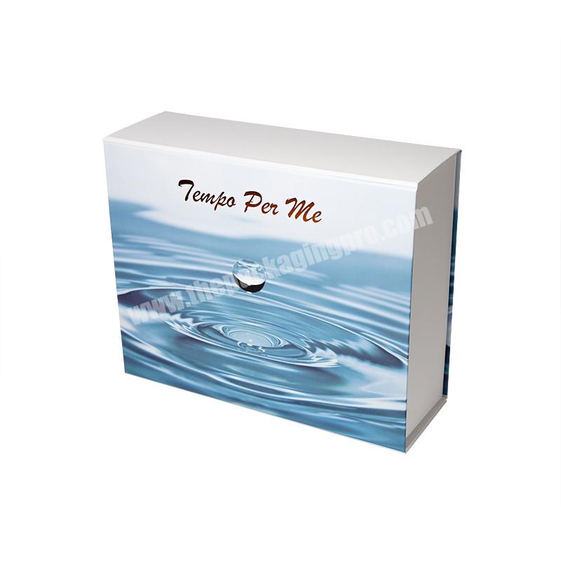 Paper Box Premium Flat Pack Rigid Matte White Cardboard Bespoke Gift Packaging Magnetic Closure Luxury Folding Boxes