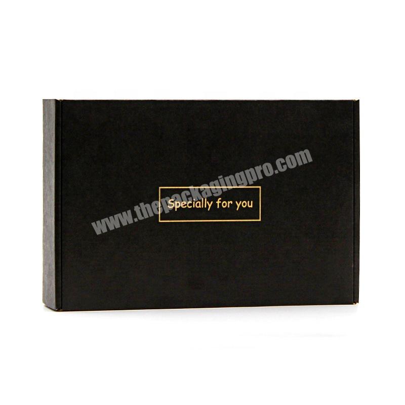 Personalised Delivery Box Ecommerce Packaging Black Cardboard Corrugated Shipping Boxes for Shipments