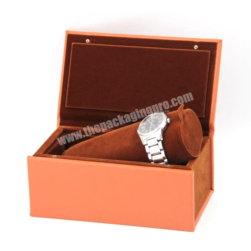 Personalised luxury cardboard paper gift pocket watch winder case box packaging caja para relojes jewelry watch packaging box