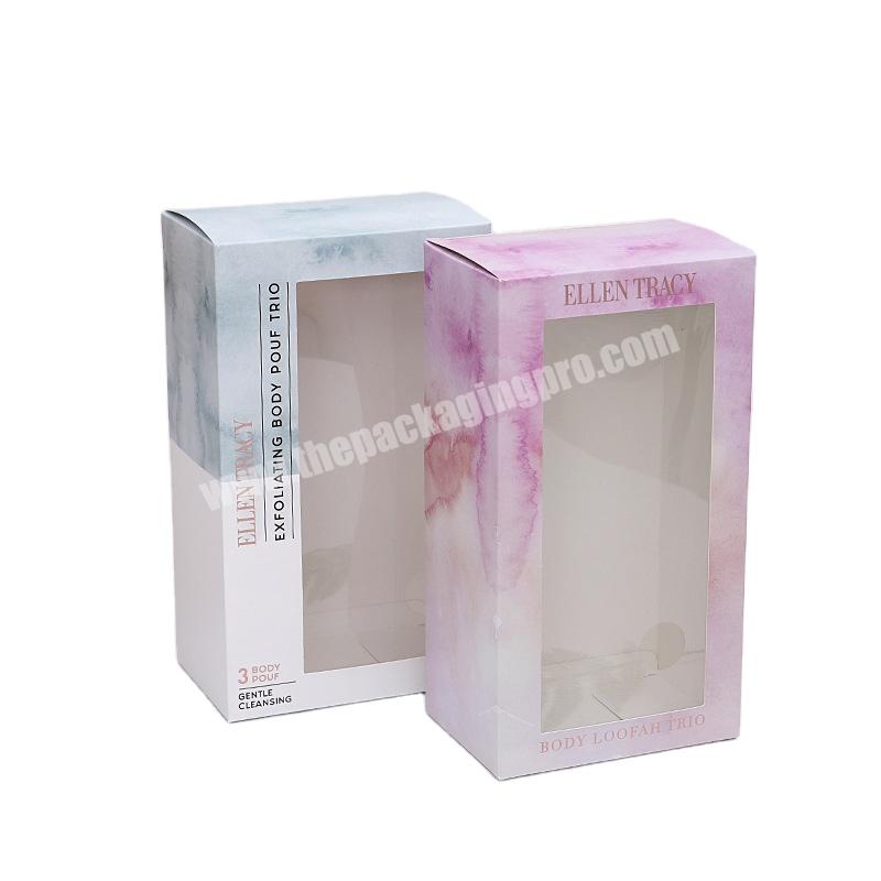 Pink Empty Perfume Packaging Box Custom Logo Reed Diffuser Packaging Box Set With PVC Window