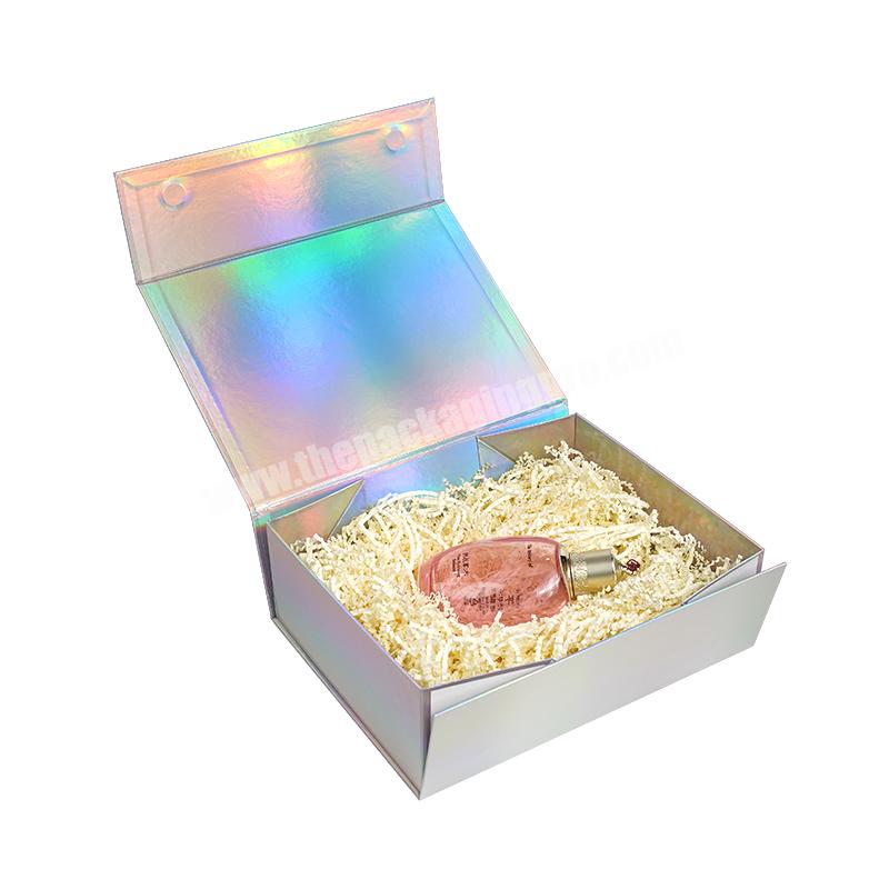 Plain Laser Packaging Gift Box Festival Party Gift Box Factory Supports Customized Size and Logo Printing Paper Boxes