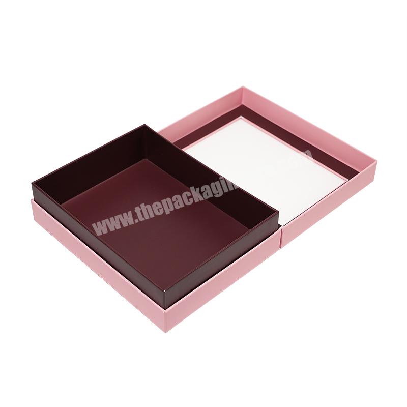 Professional Design Lid And Base Box With Window Luxury Paper Box Custom Logo Lid And Base Cardbox Paper Box for Dessert
