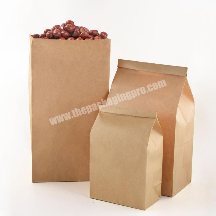 Prompt Delivery Many Years Factory Oil-proof Waterproof Kraft Paper Bag Fast Food Taco Coffee Tea Packaging Paper Bag