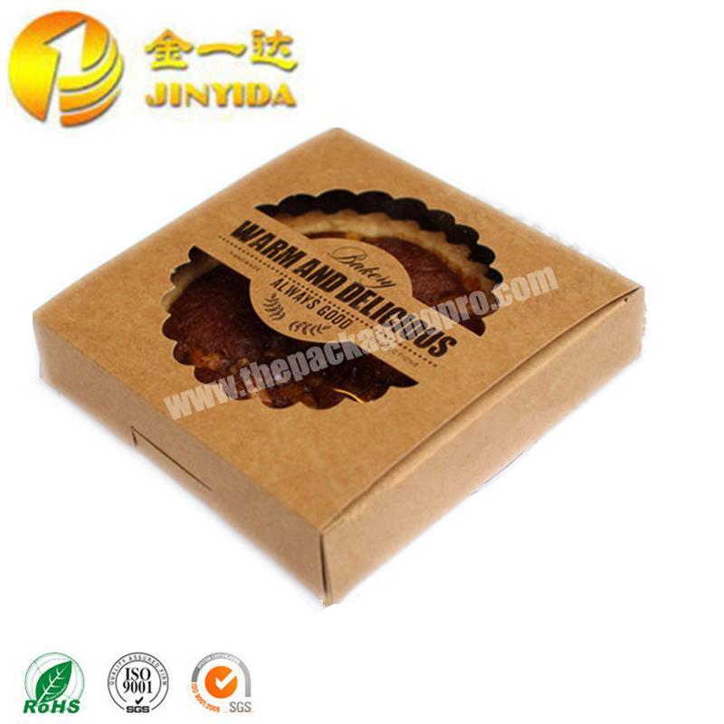 Reasonable Price Clear Window Food Parcel Box For Pie Packaging
