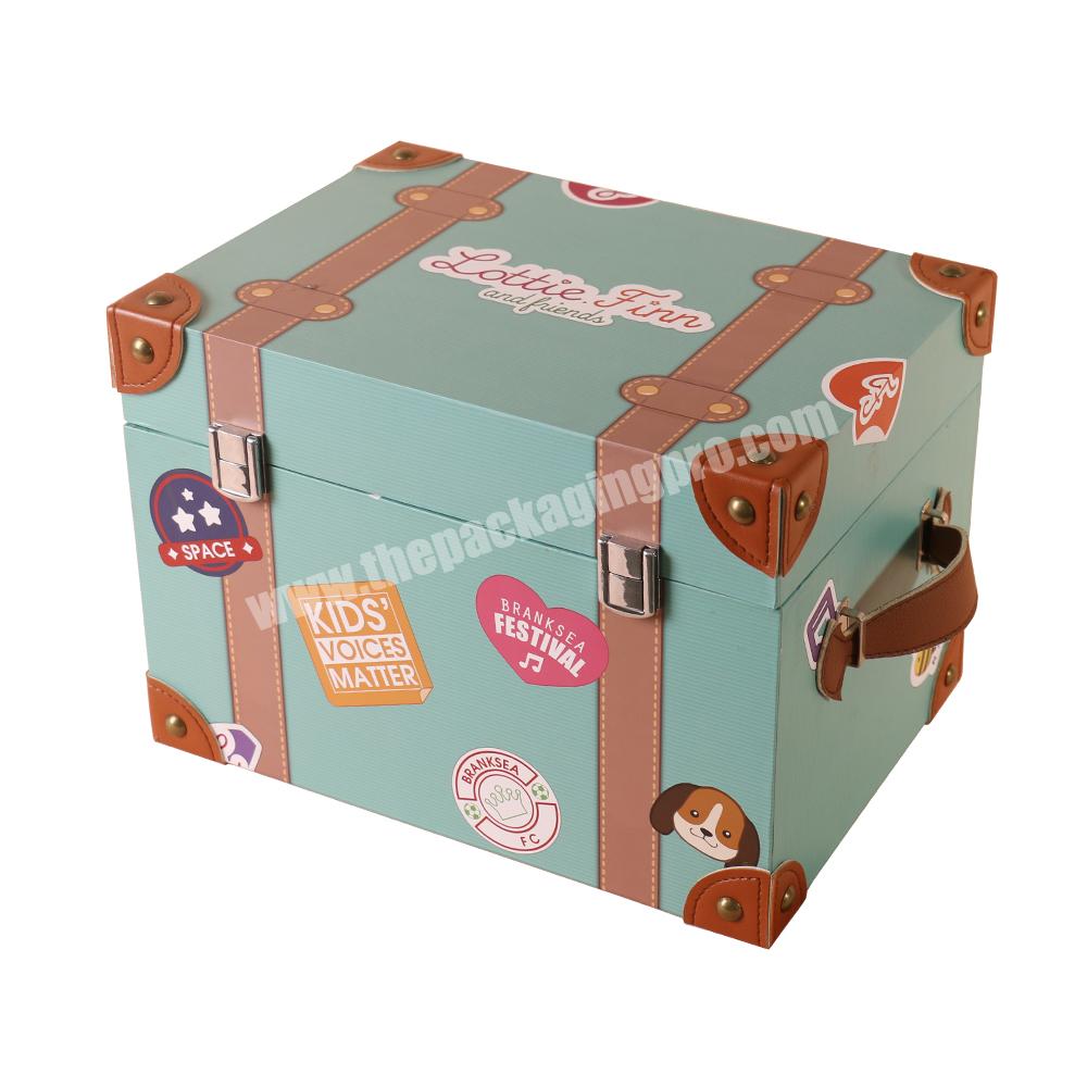Reasonable Price Mini Baby Suitcase Cardboard Paper Gift Packaging Box With Handle