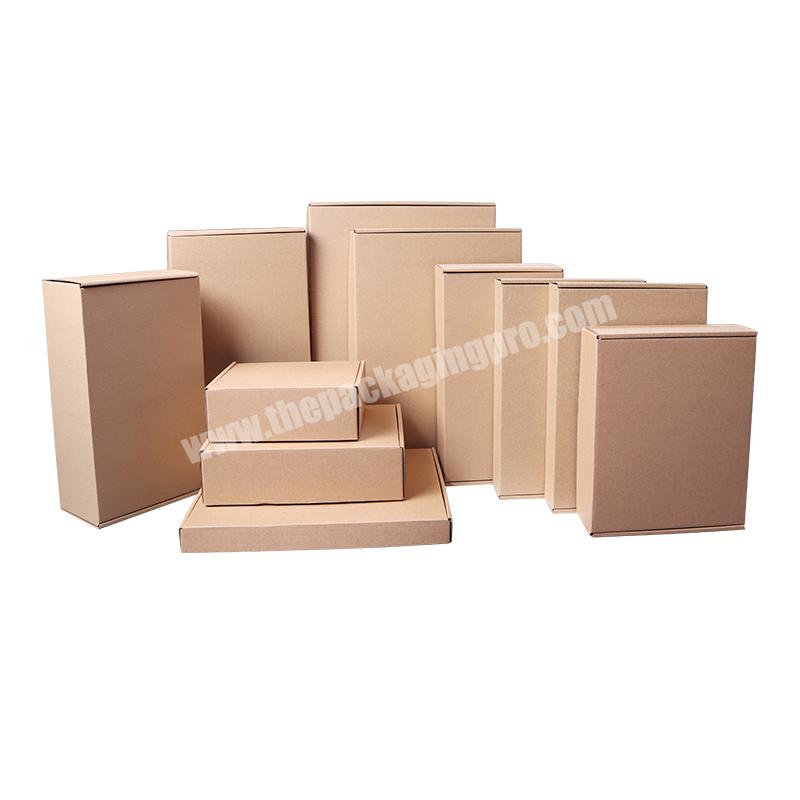 Recycled Clothing Shoe Underwear Custom Brown Black Kraft Mailer Corrugated Cardboard Paper Shipping Packaging Box