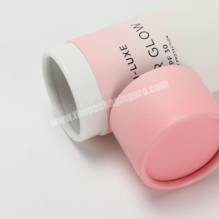 Recycled Customize Cmyk Printing craft Cardboard paper jar tubes cylinder Candle tube paper packaging