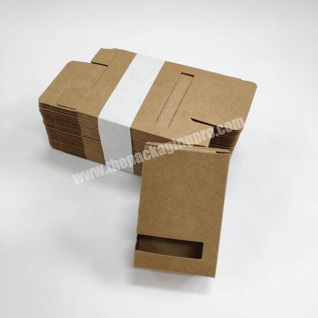 Recycled Soap Packaging Kraft Paper Box With Die Cut Window