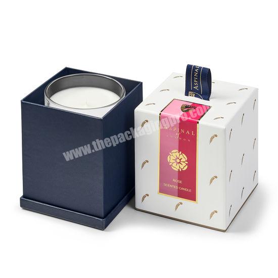 Rigid Candle Jar Gift Packaging Paper Box Custom Luxury Candle Boxes Packaging