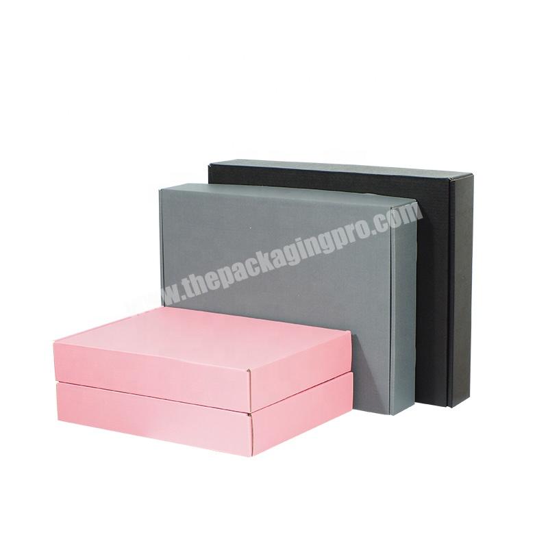Sales Black Brown Kraft Shipping Carton Mailer Shoe Packaging Pink Cardboard White Corrugated Paper Box Custom Logo