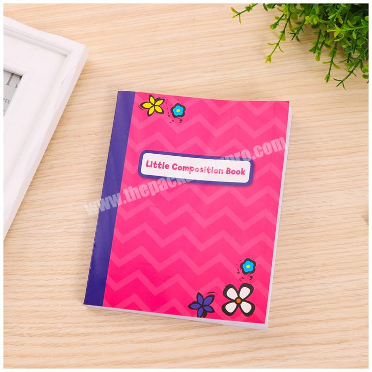 School Supplies Customized 5.5*7 inches Wide Ruled Pages Student Composition Journal Notebook