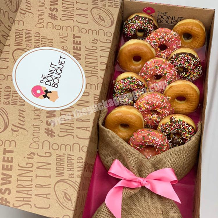 Strawberries Chocolate Mousse Donut Bouquet Share Crate Graduation Gourmet Donuts Bouquet Box For Mother Valentine Day