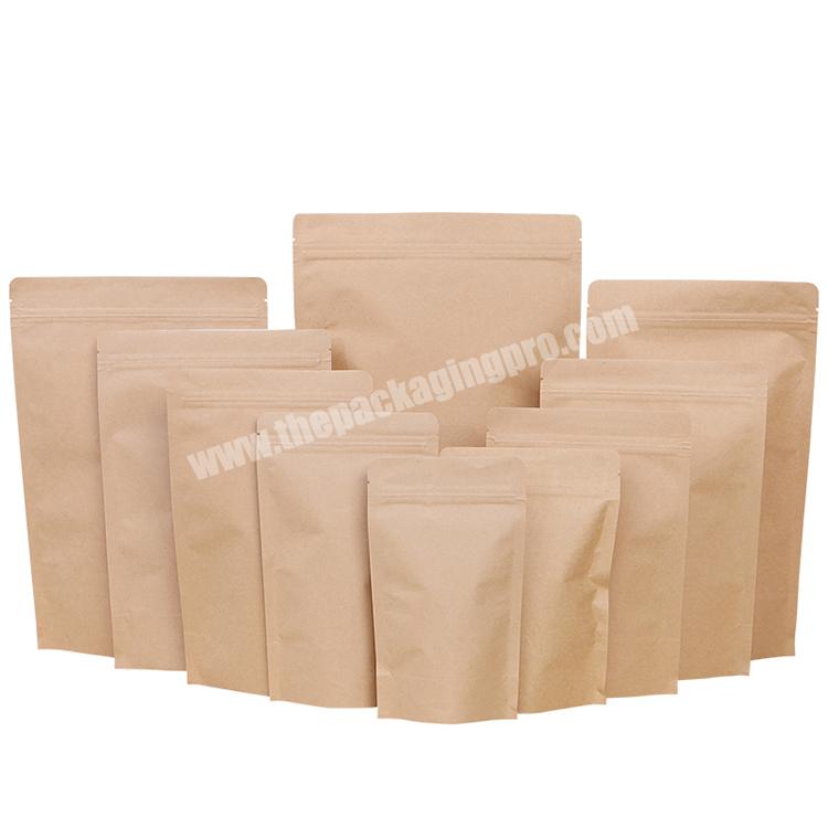 Top Selling Low Cost Reusable Kraft Paper Bag Food Packaging Oil-proof Waterproof Kraft Paper Bag