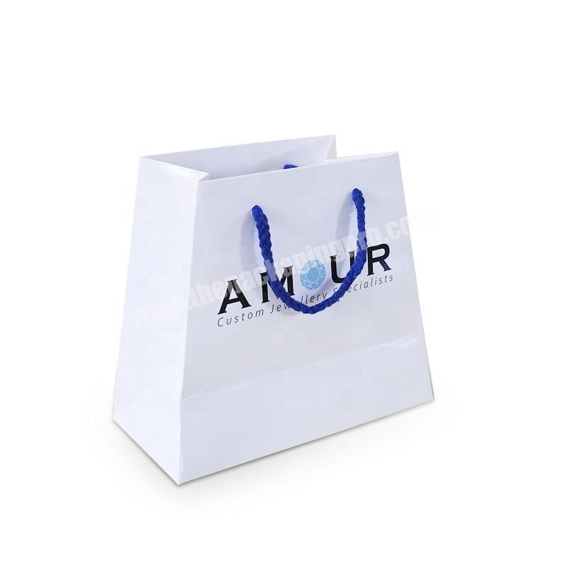 Trapezoid Shaped Jewelry Gift Paper Bags Portrait Style Packaging Bag