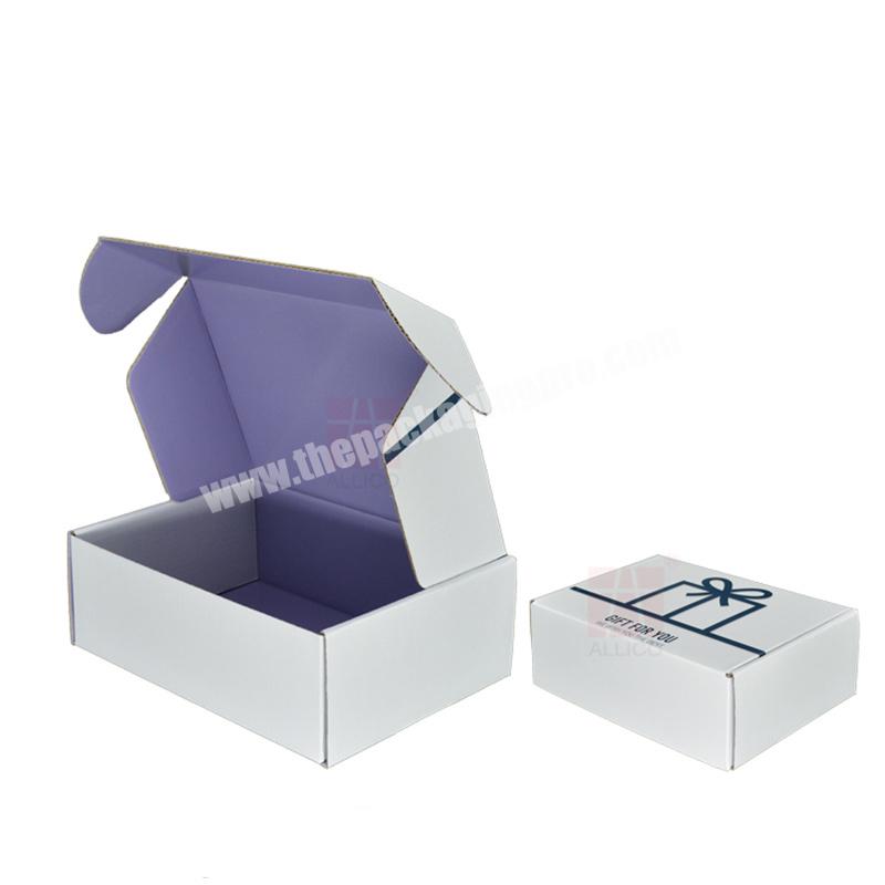 Versandkarton Custom Logo Packaging Cardboard Carton Mailer Box Clothing Shoes Corrugated Packaging Paper Shipping Air plane Box