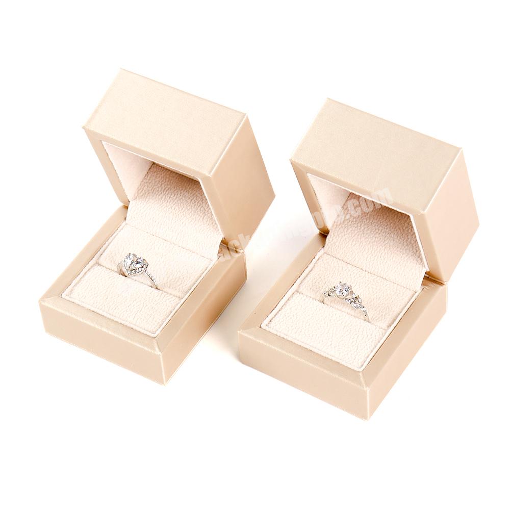 Wedding gift ring packaging custom logo printed jewelry boxes gift ring jewelry organizer box luxury rose ring gift jewelry box