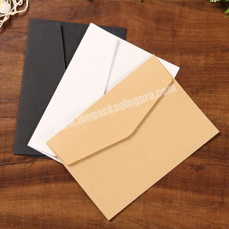 White Recycled Mini Paper Folding Square Envelope with Custom Kraft Paper Envelope