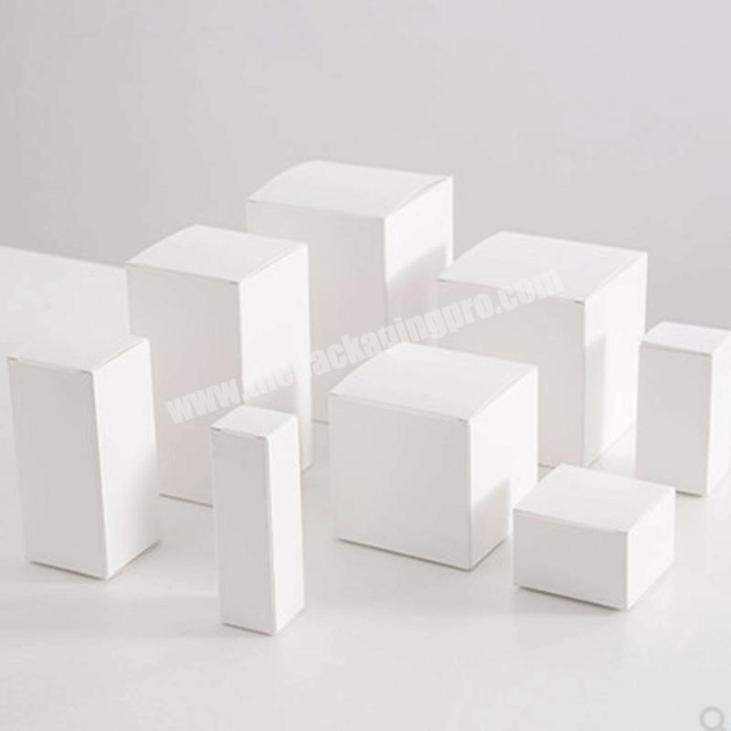 White small rectangular square paper card packaging box