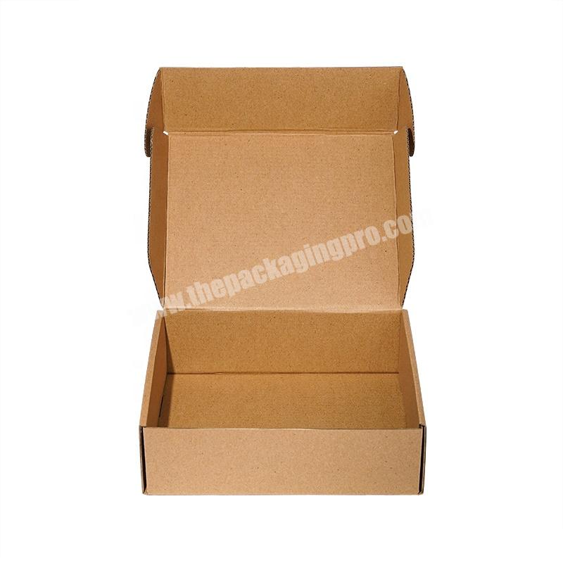 Wholesale Blank Flat Pack Packaging Box Corrugated Die Cut Folding Kraft Mailer Shipping Mailing Box