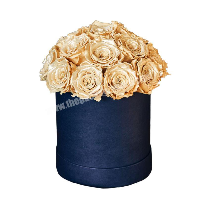 Wholesale Bridal Mirror Flower Hat Bouquet Circle Gift Paper Packaging Boxes For Roses