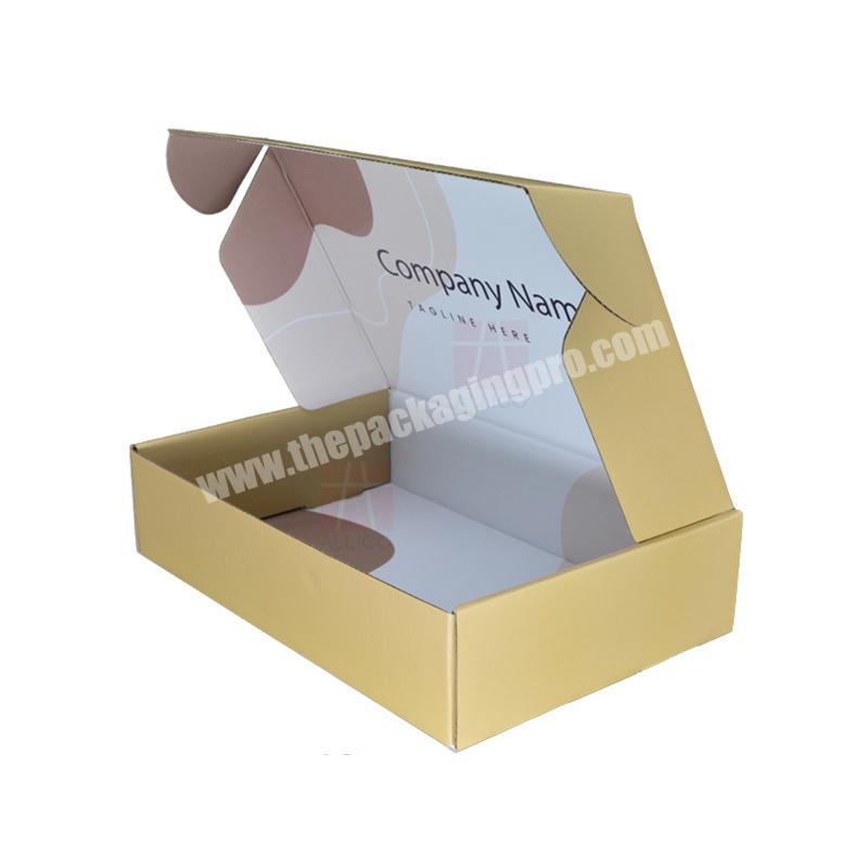 Wholesale Corrugated Cardboard Paper Custom Logo Mailer Shipping Box Fold Shoe Box