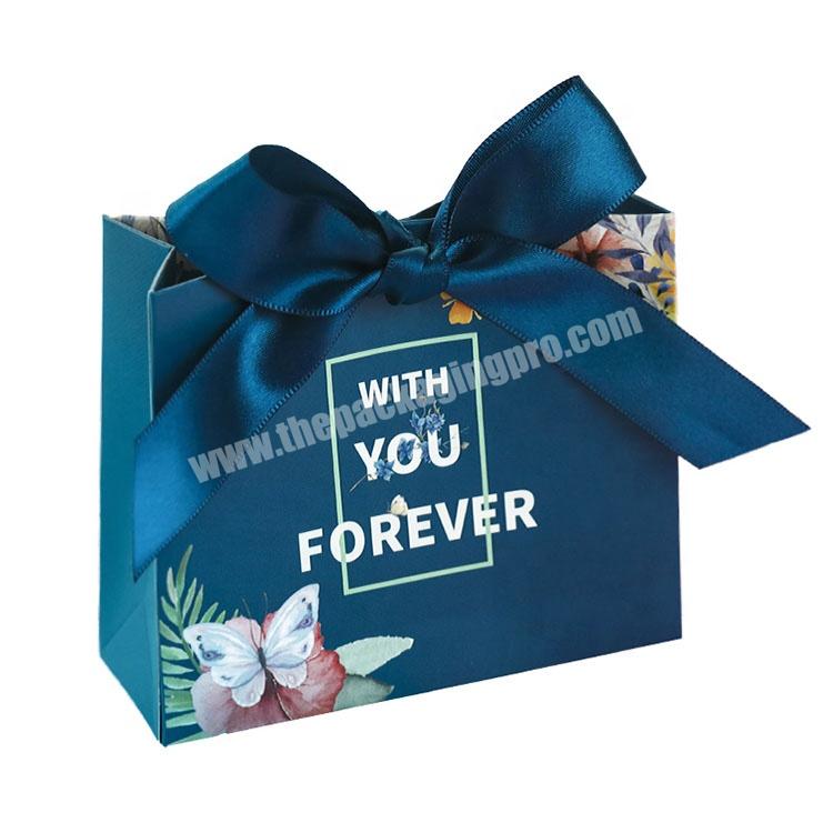 Wholesale Creative Wedding Candy Bags Customized Exquisite Gift Bags with Ribbon Closure