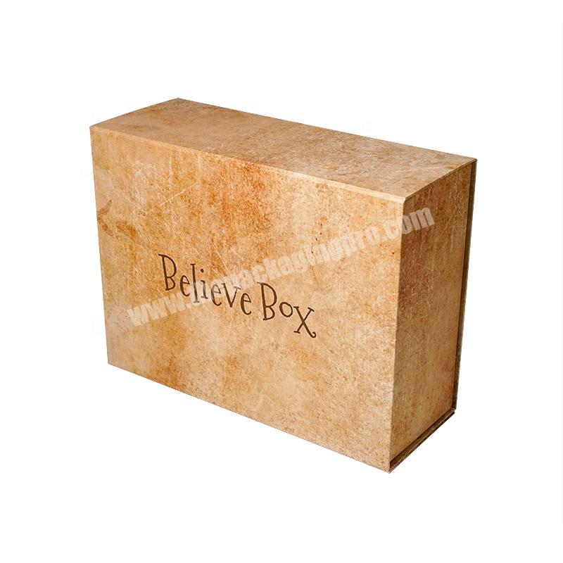 Wholesale Custom Size Color Logo Printing Paper Packing Gift Folding Box Eco Friendly Brown Cardboard Paper Magnetic Box