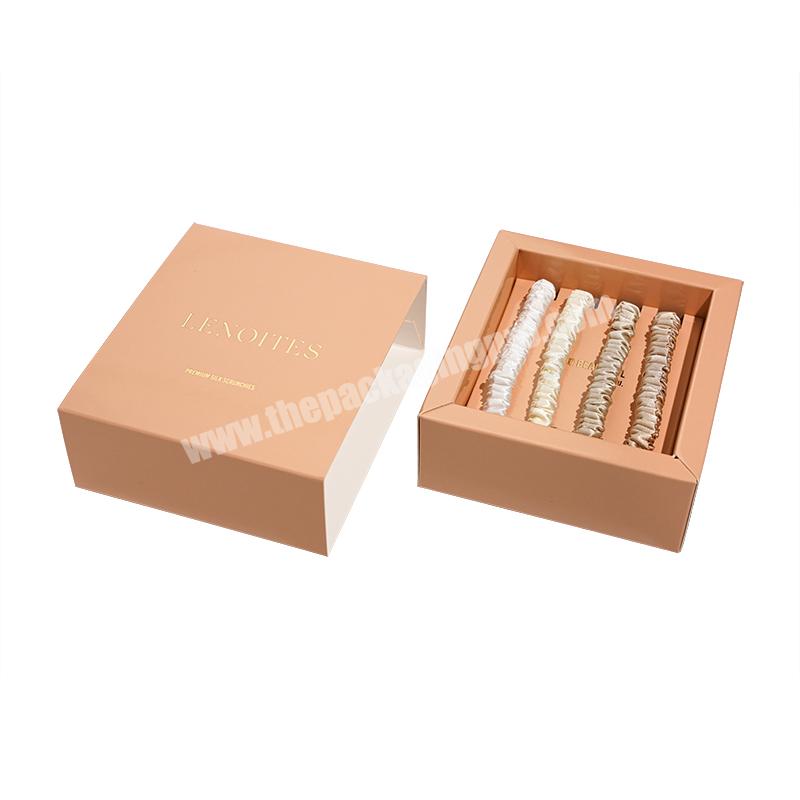 Wholesale Custom printed Logo Cardboard Makeup Gift Bag Necklace Drawing Box Package Slide Drawer Paper Box