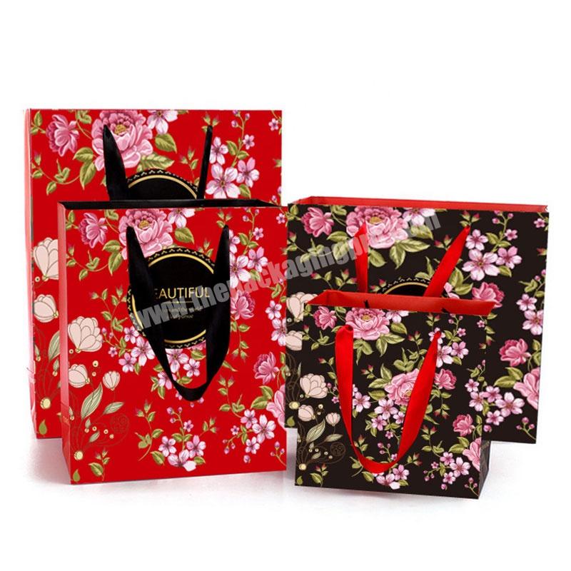 Wholesale Europe Standard Custom Paper Treat Bags With Handle For Gifts