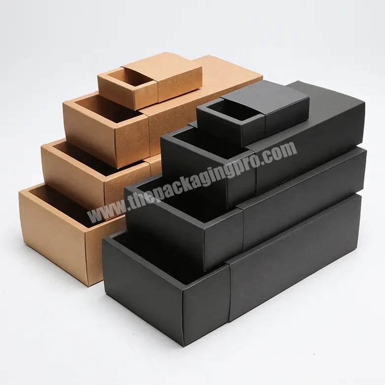 Wholesale Personalized Drawer Cupcake Packaging Kraft Paper Rectangle Box with Paper Divider