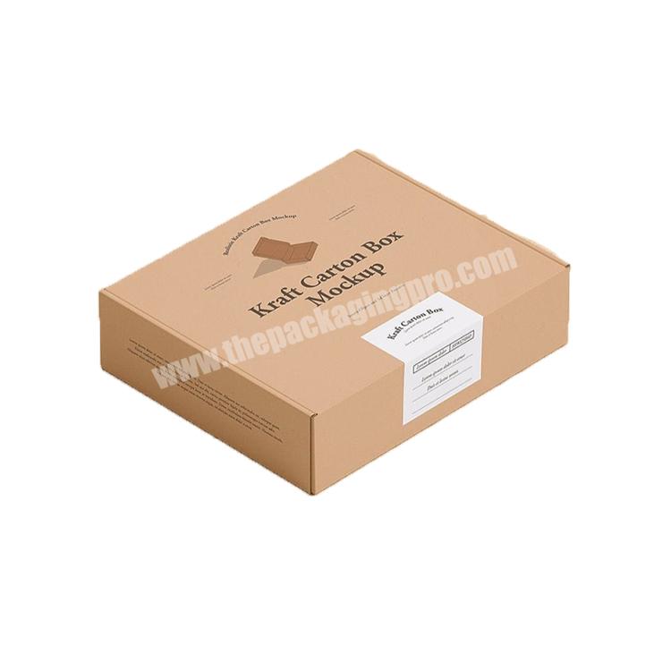 Wholesale Printing Recycled Brown Corrugated Custom Mailer Box Packaging Corrugated Paper Carton Box